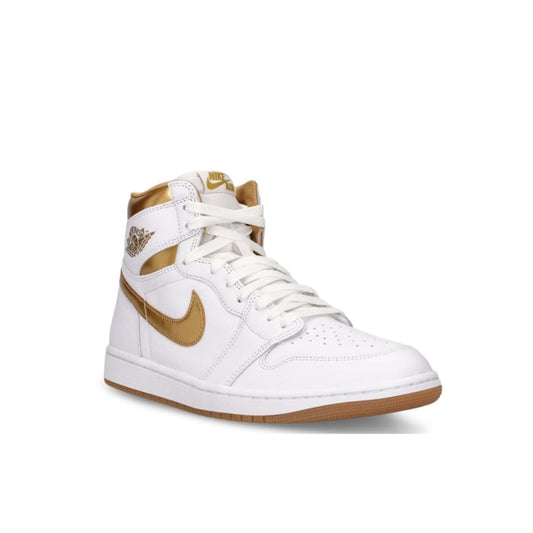 Jordan 1 retro High OG Blanco/Oro Metalico