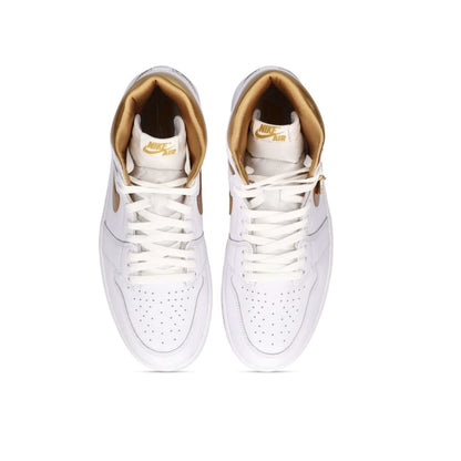 Jordan 1 retro High OG Blanco/Oro Metalico